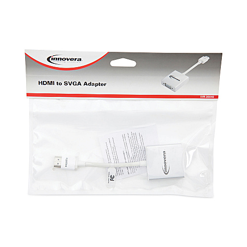 Innovera HDMI to SVGA Adapter, 6", White (IVR30040)