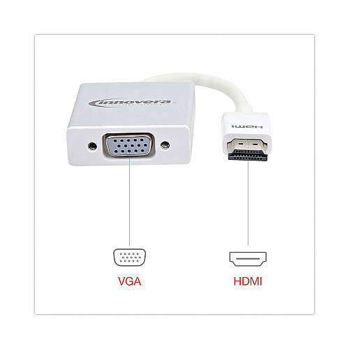 Innovera HDMI to SVGA Adapter, 6", White (IVR30040)