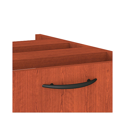Alera Valencia Series Full Pedestal File, Left/Right, 2 Legal/Letter-Size File Drawers, Medium Cherry, 15.63" x 20.5" x 28.5" (ALEVA542822MC)