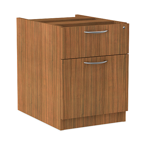 Alera Valencia Series Hanging Pedestal File, Left/Right, 2-Drawer: Box/File, Legal/Letter, Modern Walnut,15.63 x 20.5 x 19.25 (ALEVA552222WA)