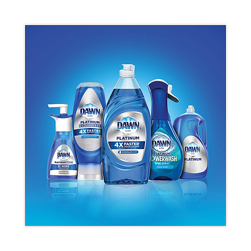 Dawn&reg; Platinum Dish Soap, Refreshing Rain, 32.7 oz, 8 Bottles (01135)