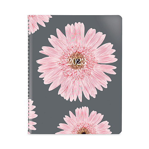 Brownline Essential Weekly Appointment Book, Columnar Format, Pink Daisy Artwork, 11 x 8.5, Multicolor Cover, 12-Month (Jan-Dec): 2026 (CB950G05)