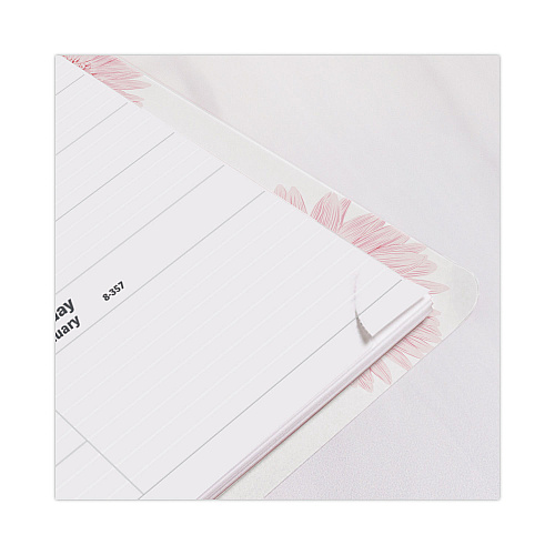 Brownline Essential Weekly Appointment Book, Columnar Format, Pink Daisy Artwork, 11 x 8.5, Multicolor Cover, 12-Month (Jan-Dec): 2026 (CB950G05)