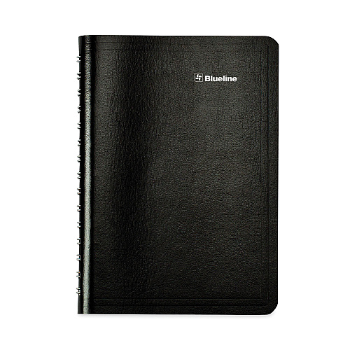 Blueline Academic Weekly/Monthly Planner, 8 x 5, Black Cover, 13-Month: July 2025 to Aug 2026 (CA101BLK)