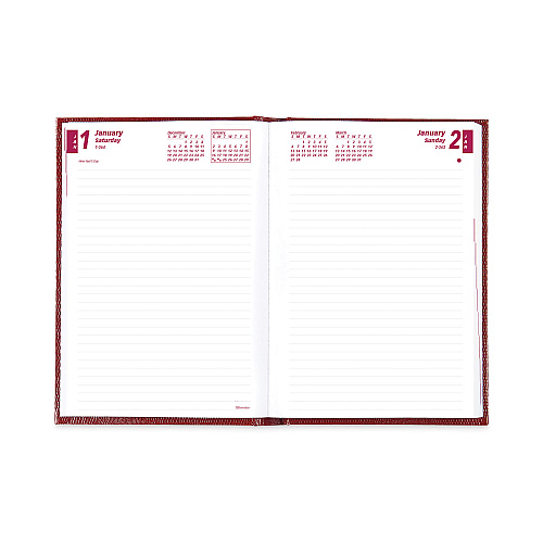 Brownline Daily/Monthly Planner, 8.25 x 5.75, Red Cover, 12-Month (Jan to Dec): 2026 (CB389RED)