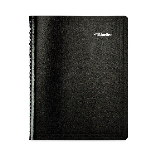 Blueline Academic Monthly Planner, 11 x 8.5, Black Cover, 14-Month: July 2025 to Aug 2026 (CA701BLK)