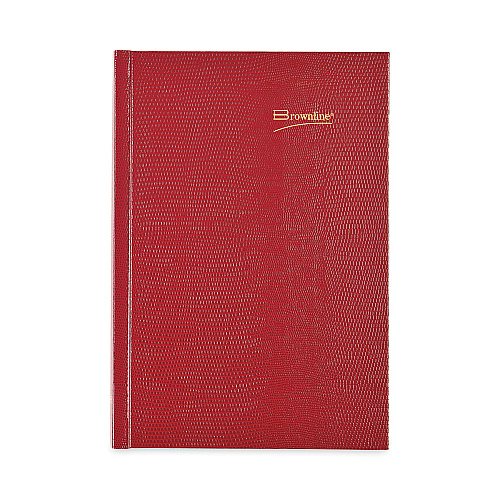 Brownline Daily/Monthly Planner, 8.25 x 5.75, Red Cover, 12-Month (Jan to Dec): 2026 (CB389RED)