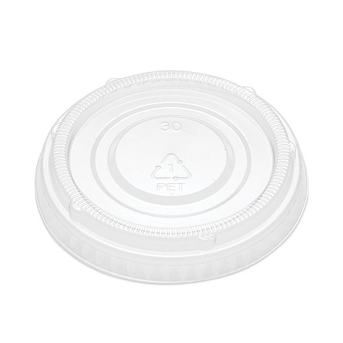 SupplyCaddy Portion Cup Lids, Fits 2 oz Portion Cups, Clear, 2,500/Carton (005L2C)