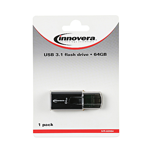 Innovera USB 3.0 Flash Drive, 64 GB (IVR82064)