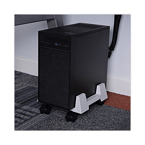 Innovera Mobile CPU Stand, 8.75w x 10d x 5h, Light Gray (IVR54001)