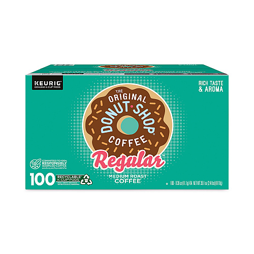The Original Donut Shop Donut Shop Coffee K-Cups, Regular, 100/Carton (22000684)