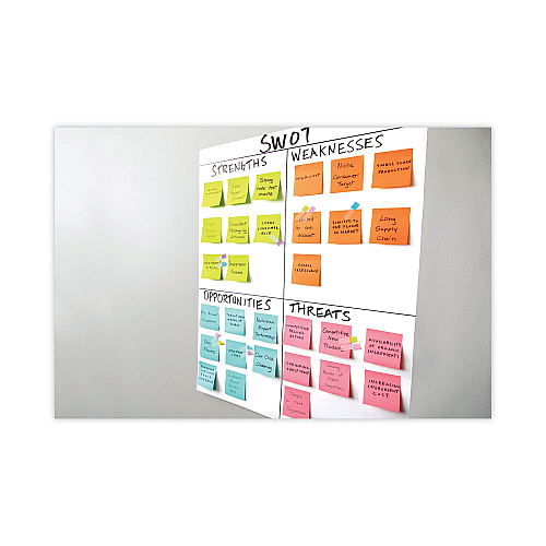 Post-it Vertical-Orientation Self-Stick Easel Pads, Green Headband, Unruled, 25 x 30, White, 30 Sheets, 2/Carton (559RP)