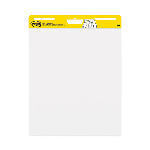 Post-it Vertical-Orientation Self-Stick Easel Pad Value Pack, Unruled, 25 x 30, White, 30 Sheets, 4/Carton (559VAD)