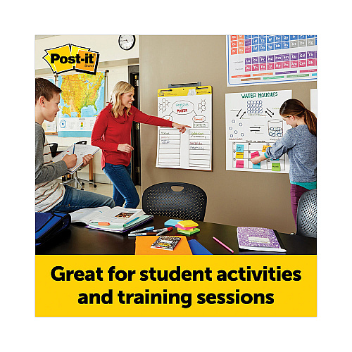 Post-it Vertical-Orientation Self-Stick Easel Pad Value Pack, Unruled, 25 x 30, White, 30 Sheets, 6/Carton (559VAD6PK)