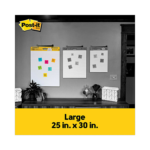 Post-it Vertical-Orientation Self-Stick Easel Pad Value Pack, Unruled, 25 x 30, White, 30 Sheets, 6/Carton (559VAD6PK)