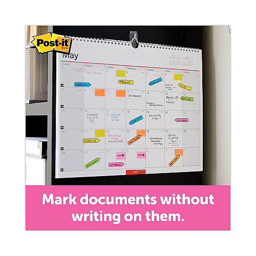 Post-it Arrow 0.5" Page Flags, Assorted Primary, 24/Color, 96 Flags/Pack (684ARR3)