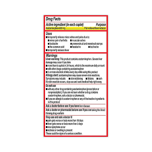 Tylenol 8-Hour Arthritis Pain Extended Release Tablets, 650 mg, 290/Bottle (22000640)