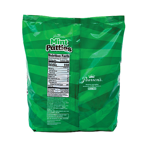 Pearson's Mint Patties,175 Individually Wrapped, 3 lb Bag (20900558)
