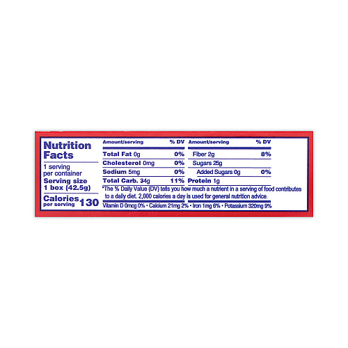 Lion California Seedless Raisins, 1.5 oz Box, 6/Pack (30801001)
