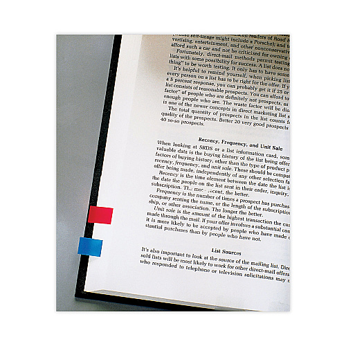 Post-it Small Page Flags in Dispensers, 0.5 x 1.75, Assorted Primary, 35/Color, 4 Dispensers/Pack (6834)