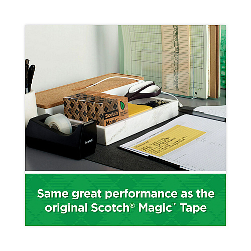 Scotch Magic Greener Tape, 1" Core, 0.75" x 75 ft, Clear, 24/Pack (81224P)