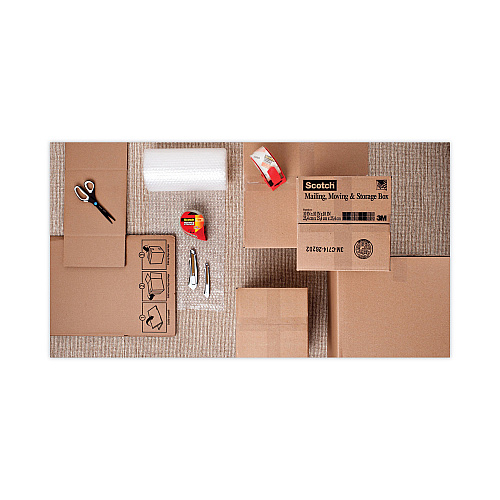 Scotch Storage Tape, 3" Core, 1.88" x 54.6 yds, Clear, 4/Pack 54.60 yd Length x 1.88" Width x 2.4 mil Thickness - 3" Core - Clear - Acrylic - 2.80 mil - Polypropylene Backing - UV Resistant, Temperature Resistant, Long Lasting - For Shipping, Pack (36504)