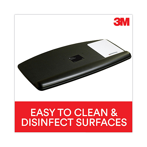 3M Easy Adjust Keyboard Tray, Standard Platform, 23" Track, Black (AKT90LE)