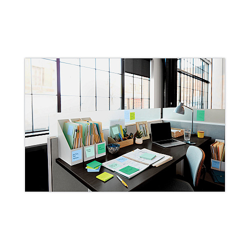 Post-it Recycled Pop-up Notes in Oasis Collection Colors, 3 x 3, 90 Sheets/Pad, 6 Pads/Pack (R3306SST)