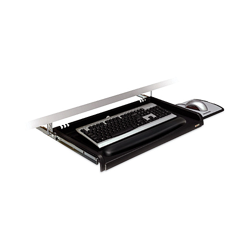 3M Under Desk Keyboard Drawer, 23w x 14d, Black (KD45)