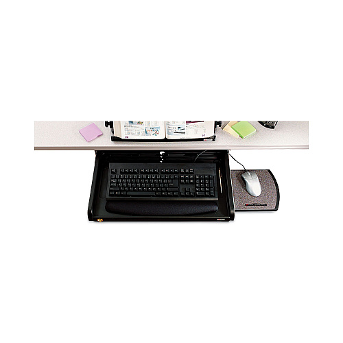 3M Under Desk Keyboard Drawer, 23w x 14d, Black (KD45)