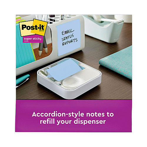 Post-it Recycled Pop-up Notes in Oasis Collection Colors, 3 x 3, 90 Sheets/Pad, 6 Pads/Pack (R3306SST)
