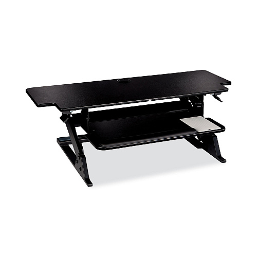 3M Precision Standing Desk, 42" x 23.2" x 6.2" to 20", Black (SD70B)