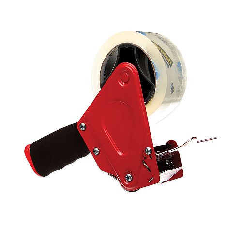 Scotch Pistol Grip Packaging Tape Dispenser, 3" Core, For Rolls Up to 2" x 60 yds, Red (ST181)