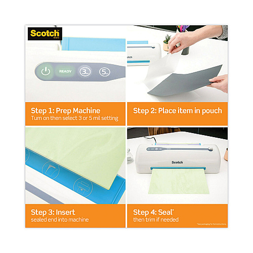 Scotch Laminator Value Pack - Scotch Thermal Laminator, 9" Wide (TL902VP)