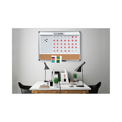 MasterVision Interchangeable Magnetic Board Accessories, Calendar Dates, Red/White, 1" x 1", 31 Pieces (FM1209)