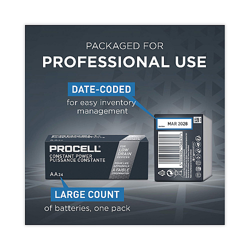 Procell Professional Alkaline AA Batteries, 144/Carton (PC1500CT)