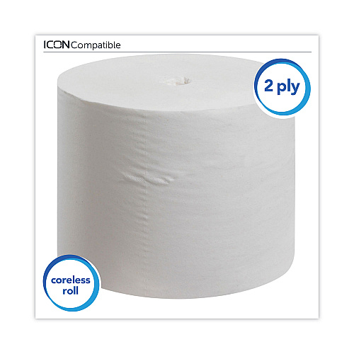Scott&reg; Essential Coreless Toilet Paper, 2-Ply, 800 Sheets, 36 Rolls (07001)
