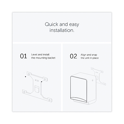 Kimberly-Clark ICON Automatic Roll Towel Dispenser, 20.12 x 16.37 x 13.5, White Mosaic (58710)
