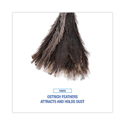 Boardwalk&reg; Professional Ostrich Feather Duster, 13" Handle (BWK23FD)
