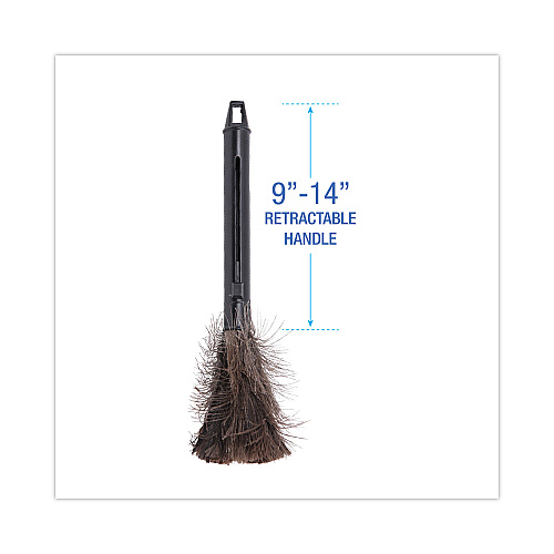 Boardwalk&reg; Retractable Duster, Black Handle Extends 9" to 14", Each (BWK914FD)