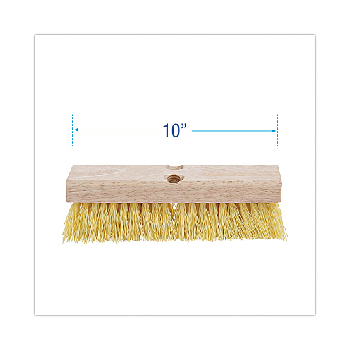 Boardwalk&reg; Deck Brush Head, 10" Head, Plastic Bristles (BWK3310)