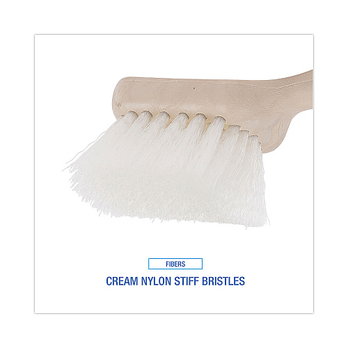 Boardwalk&reg; Nylon Bristle Utility Brush, 8.5", Tan Handle (BWK4408)