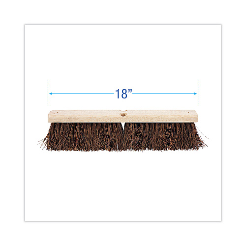Boardwalk&reg; Floor Brush Head, 3-1/4" Natural Palmyra Fiber, 18" (BWK20118)