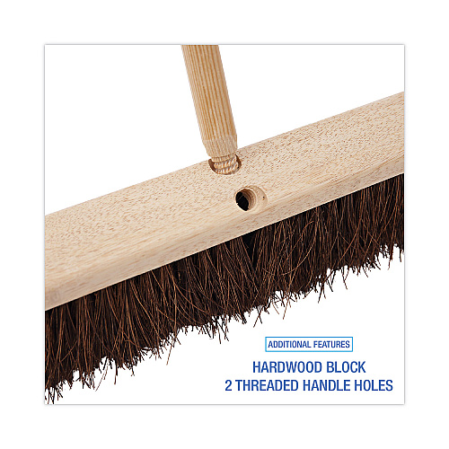Boardwalk&reg; Floor Brush Head, 3-1/4" Natural Palmyra Fiber, 18" (BWK20118)