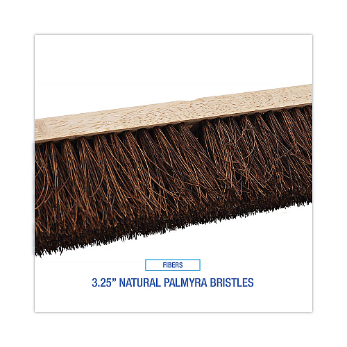 Boardwalk&reg; Floor Brush Head, 3-1/4" Natural Palmyra Fiber, 18" (BWK20118)