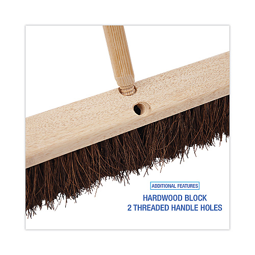 Boardwalk&reg; Floor Brush Head, 3 1/4" Natural Palmyra Fiber, 24" (BWK20124)