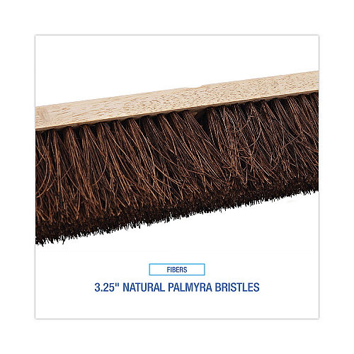Boardwalk&reg; Floor Brush Head, 3 1/4" Natural Palmyra Fiber, 24" (BWK20124)