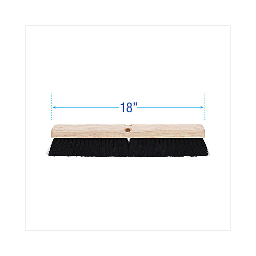 Boardwalk&reg; Floor Brush Head, 2 1/2" Black Tampico Fiber, 18" (BWK20218)