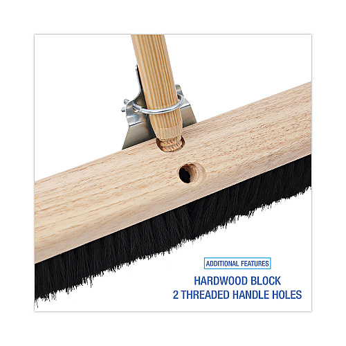 Boardwalk&reg; Floor Brush Head, 2 1/2" Black Tampico Fiber, 36" (BWK20236)