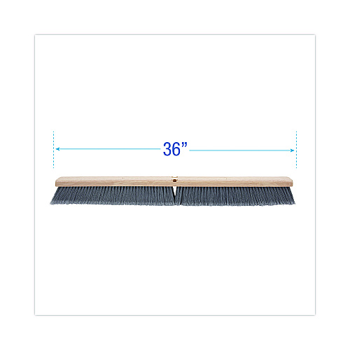 Boardwalk&reg; Floor Brush Head, 3" Gray Flagged Plastic, 36" (BWK20436)